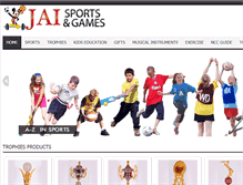 Tablet Screenshot of jaisports.com